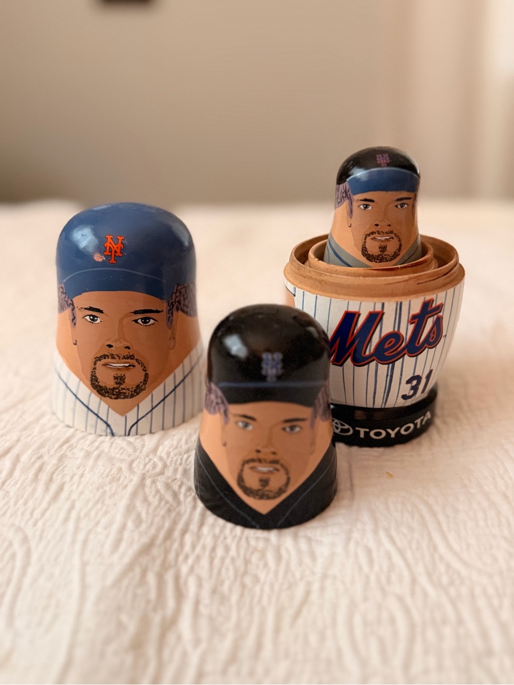 New York Mets Nesting Doll Set - Mike Piazza #31, Collectable